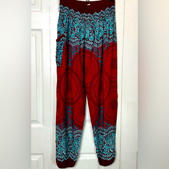 Pants - M126 // Boho Harem Pants // EUC // L/XL